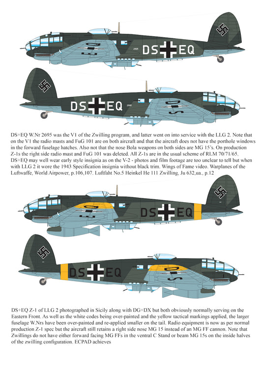 Aims AIMS48D027 1:48 Heinkel He-111Z 'Zwilling'