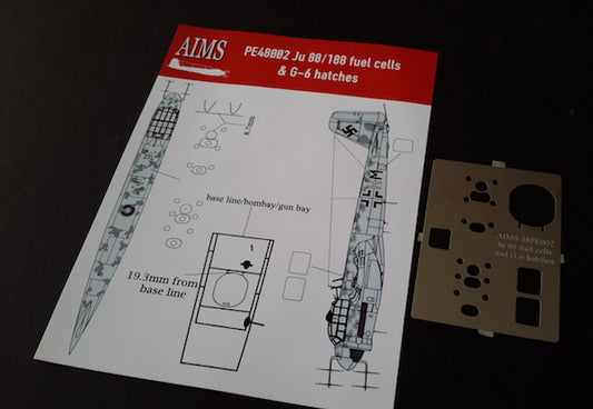 Aims AIMPE48002 Junkers Ju-88/Ju-188 Fuel Cell Template 1:48