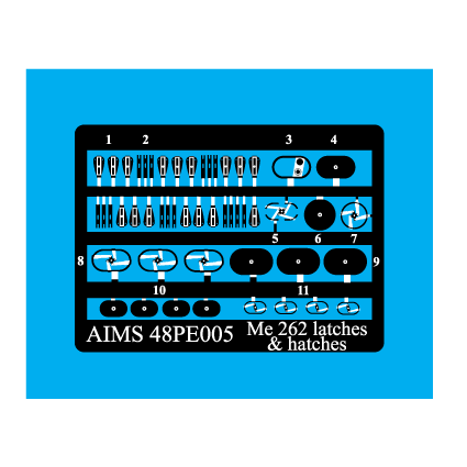 Aims AIMPE48005 Messerschmitt Me-262 Latches & Hatches 1:48