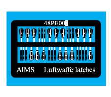 Aims AIMPE48006 Luftwaffe Latches Bf-109/Fw-190/Me-262 1:48