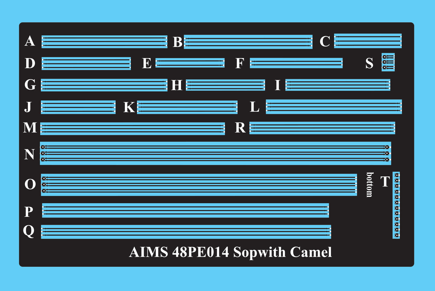 Aims AIMPE48014 1:48 Sopwith Camel F.1 bracing wires