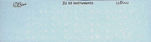 Aims AIMS32D002 1:32 Junkers Ju-88A-1 cockpit instrument details