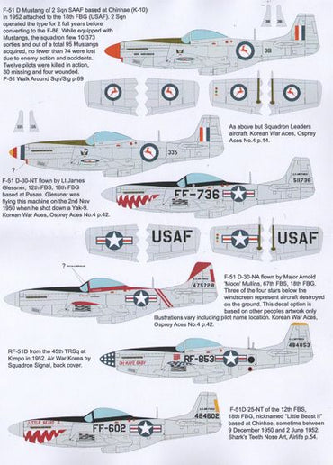 Aims AIMS32D005 Korean War North-American F-51 Mustangs 1:32