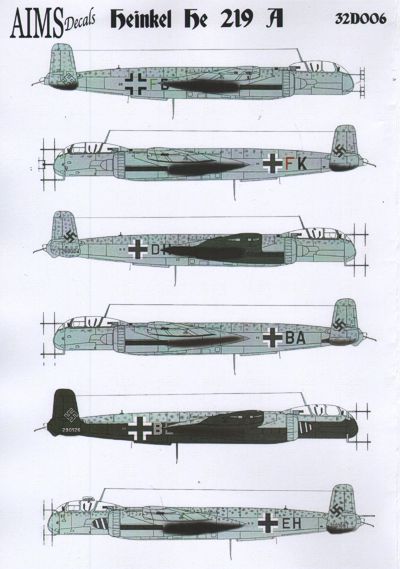 Aims AIMS32D006 1:32 Heinkel He-219A