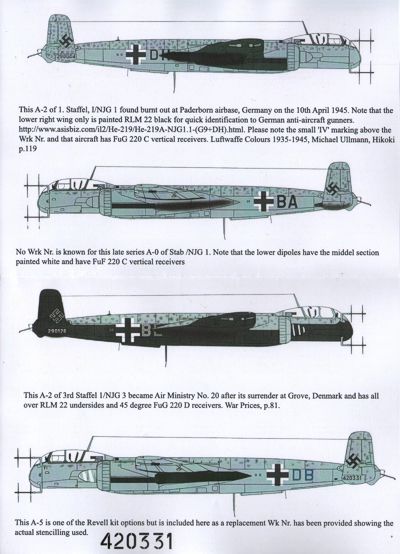 Aims AIMS32D006 1:32 Heinkel He-219A