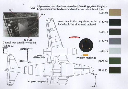 Aims AIMS32D007 1:32 Messerschmitt Me-262A/B Collection
