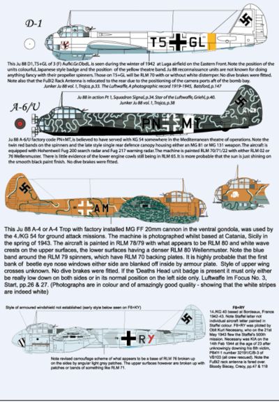 Aims AIMS32D009 1:32 Junkers Ju-88A-4 Ju-88D-1 T5+GL of 3