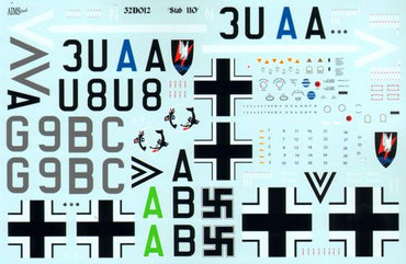 Aims AIMS32D012 1:32 'Stab Messerschmitt Bf-110's'