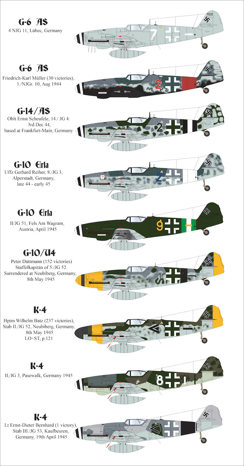 Aims AIMS32D015 Late War Messerschmitt Bf-109's NJG 11 1:32