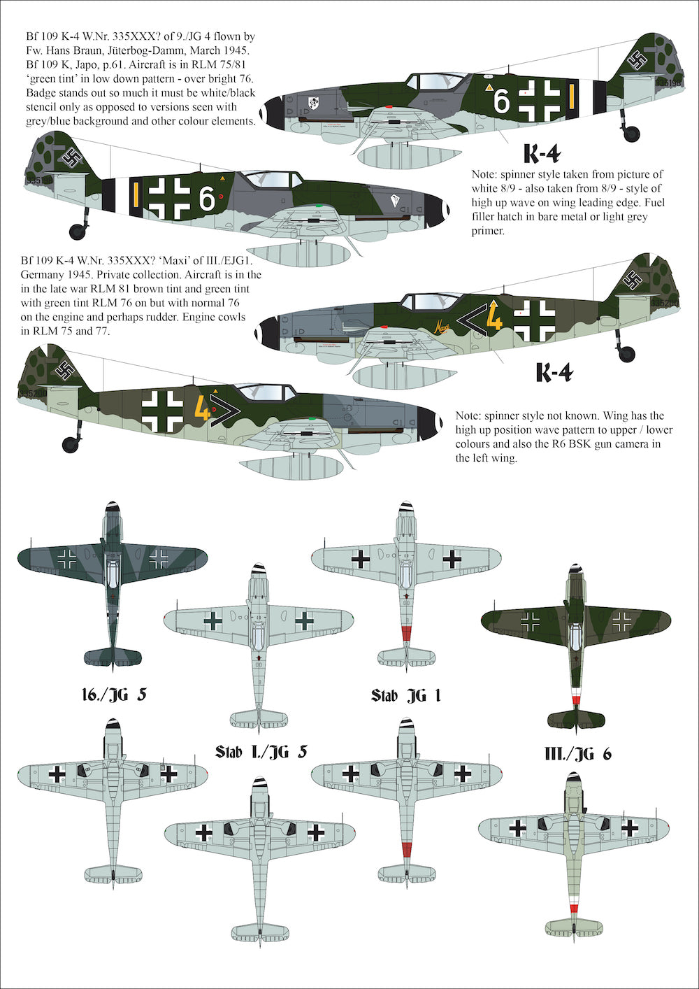 Aims AIMS32D026 Late War Messerschmitt Bf-109's Vol.2 1:32