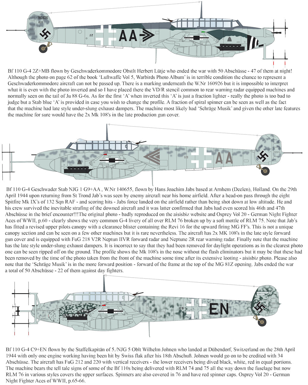 Aims AIMS32D037 1:32 Messerschmitt Bf-110G-4 to be used with Aims conversions