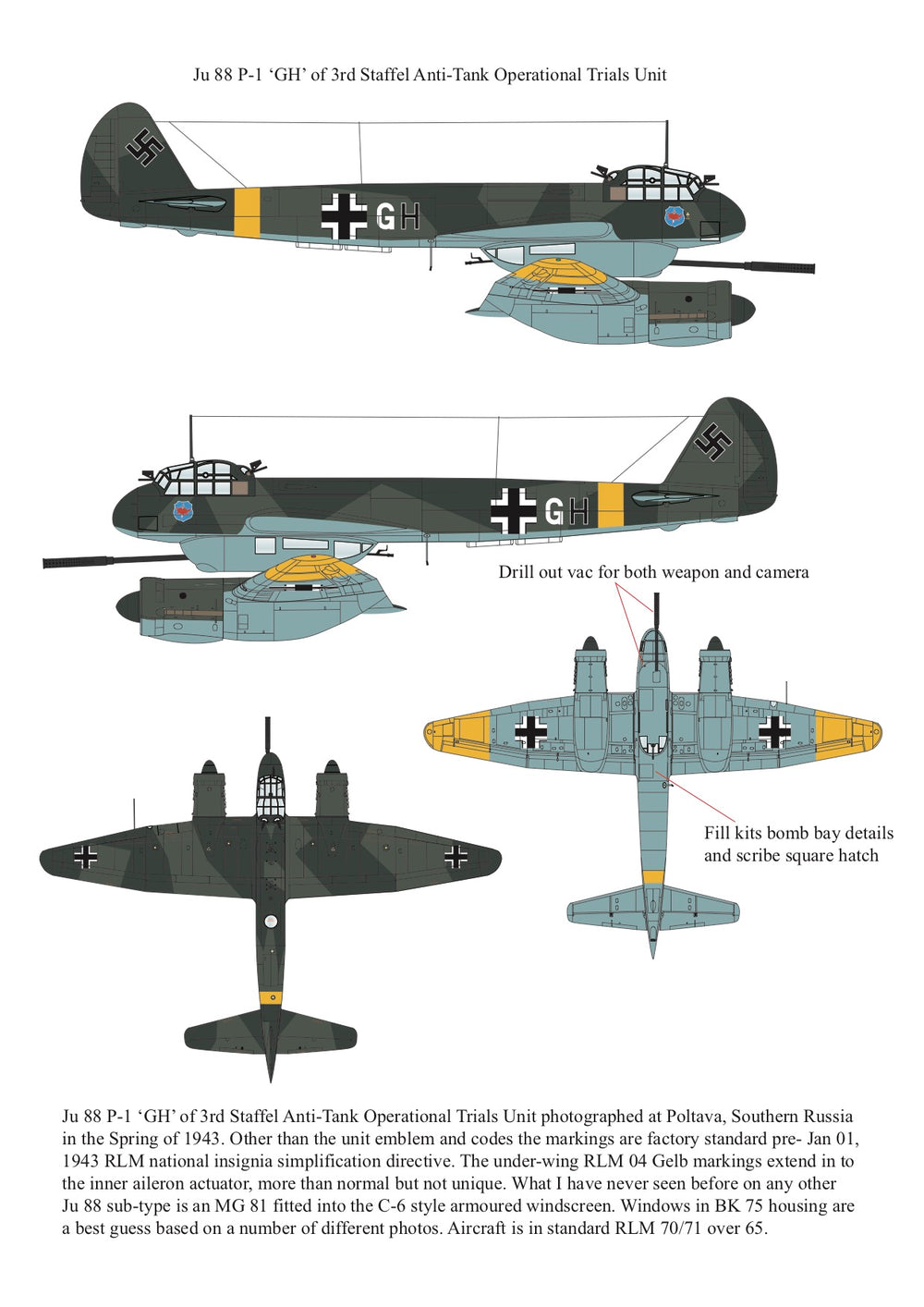 Aims AIMS32P002 1:32 Junkers Ju-88P-1 conversion