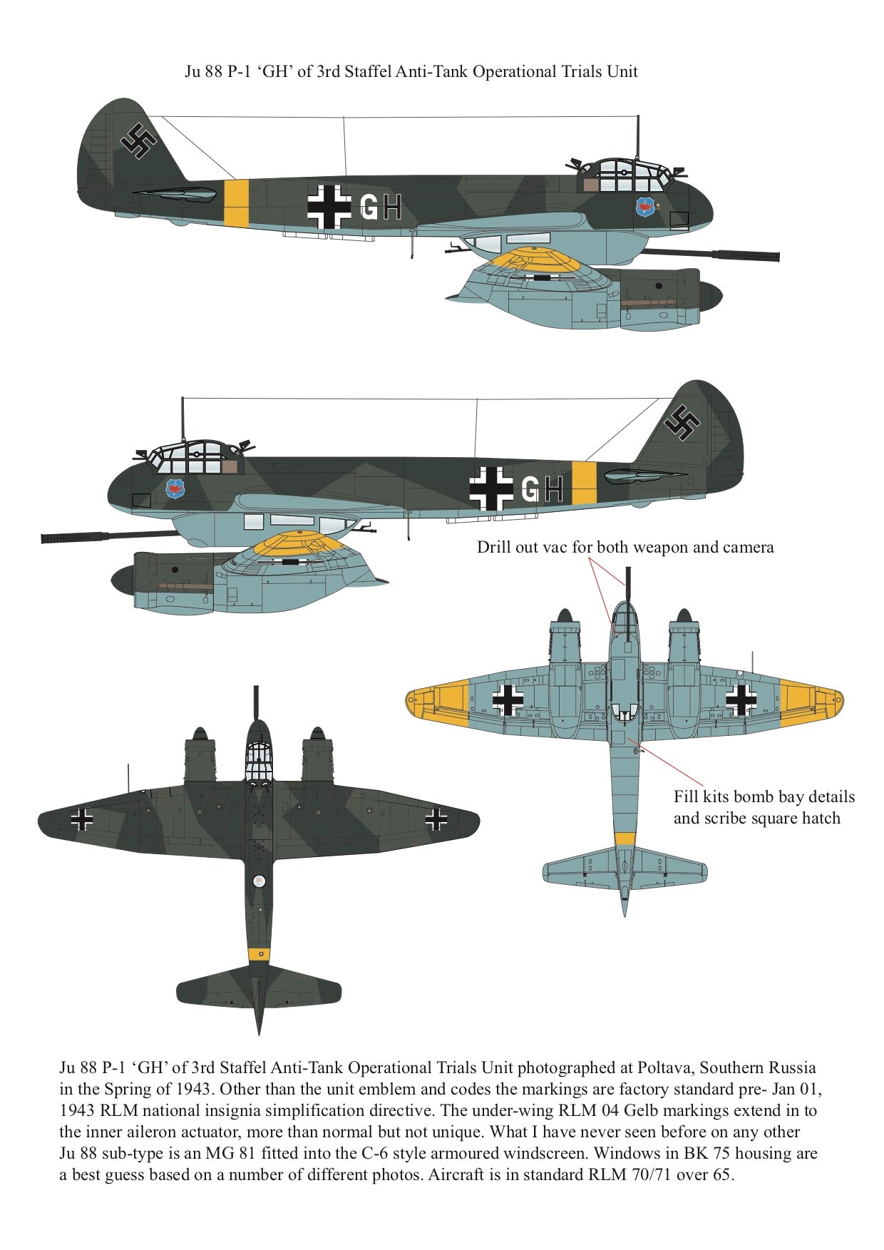 Aims AIMS32P002 1:32 Junkers Ju-88P-1 conversion