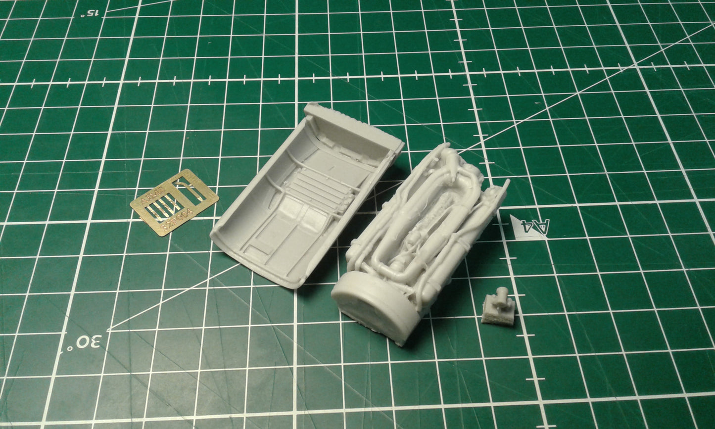Aims AIMS32P004A 1:32 Messerschmitt Bf-109G-6 lower engine plug and cowl