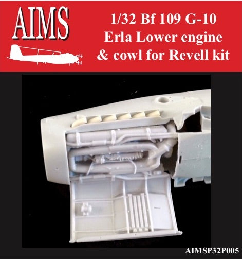Aims AIMS32P005 1:32 Messerschmitt Bf-109G-10 lower engine plug and cowl