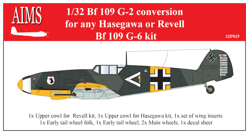 Aims AIMS32P015 1:32 Messerschmitt Bf-109G-2 conversion