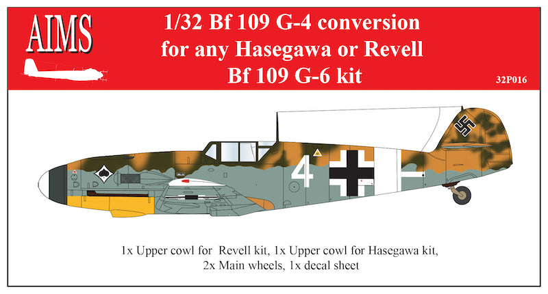 Aims AIMS32P016 1:32 Messerschmitt Bf-109G-4 conversion