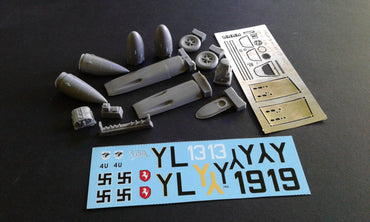 Aims AIMS32P017 1:32 Messerschmitt Bf-109G-4/R3 conversion