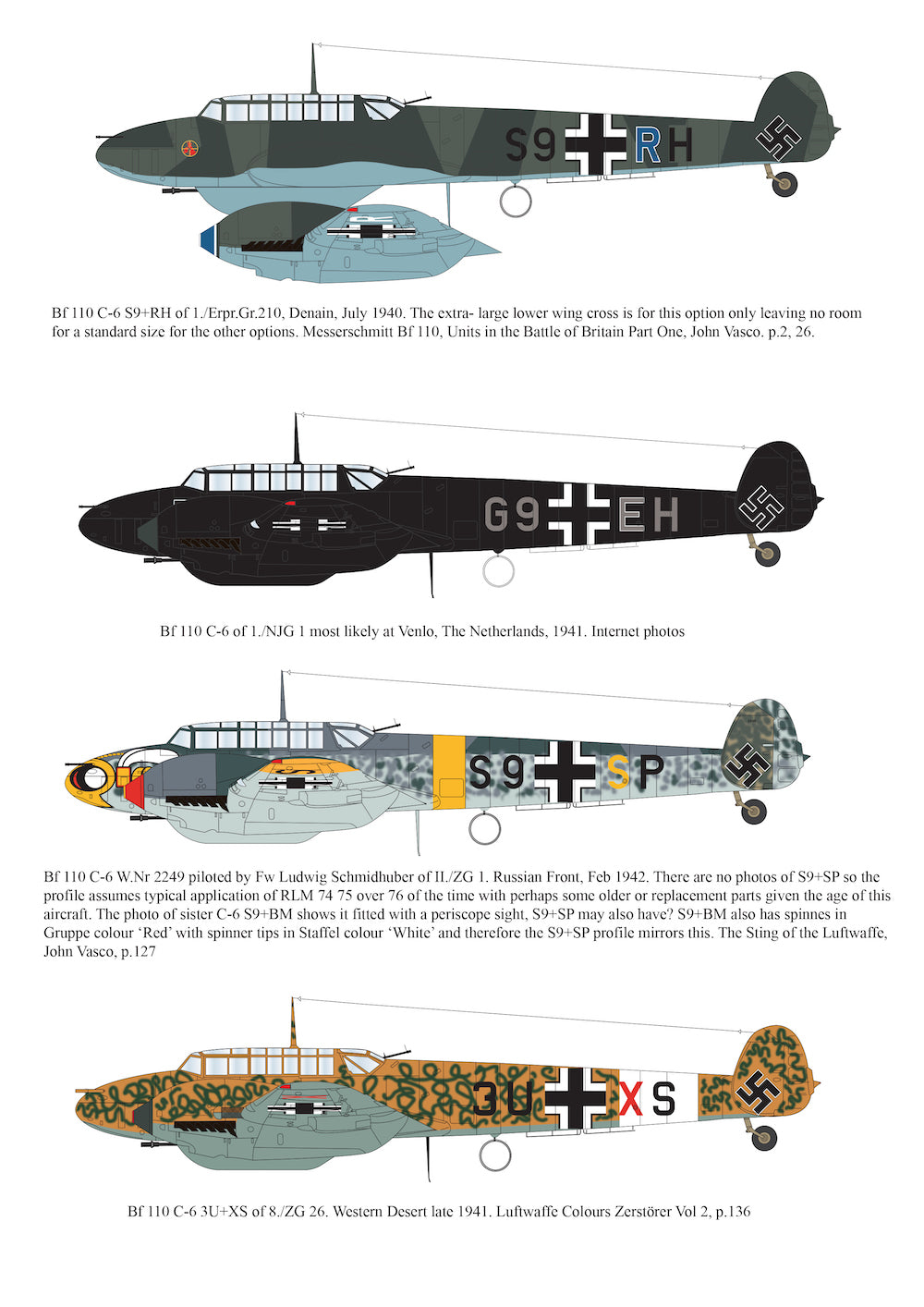 Aims AIMS32P022 1:32 Messerschmitt Bf-110C-6 conversion