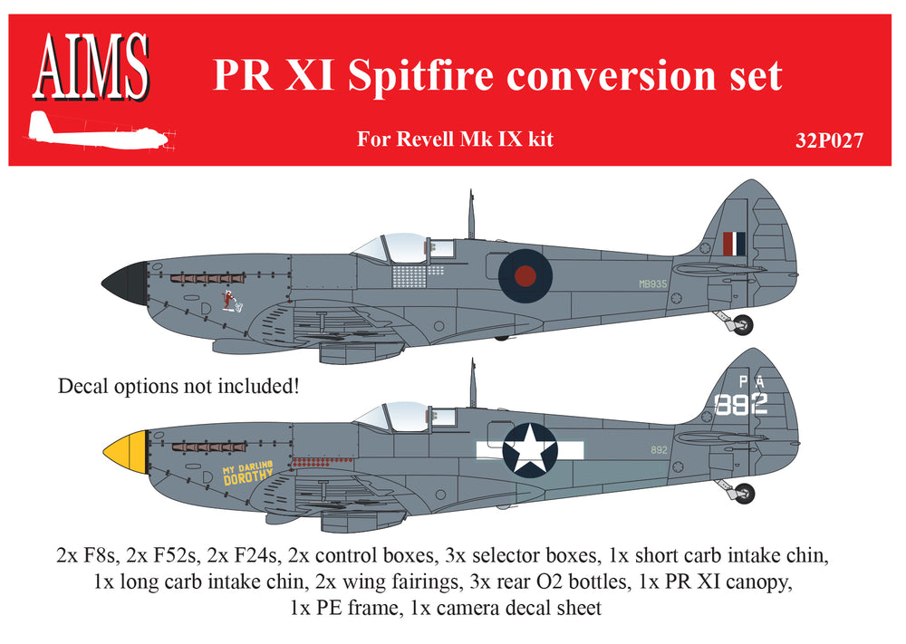 Aims AIMS32P027 1:32 Pr.XI Spitfire conversion