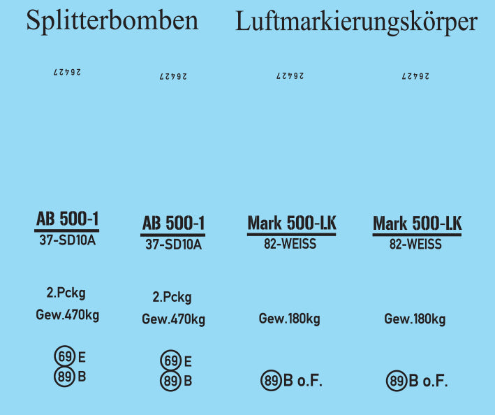Aims AIMS32P042 1:32 AB 500 containers x2 for any German aircraft using them