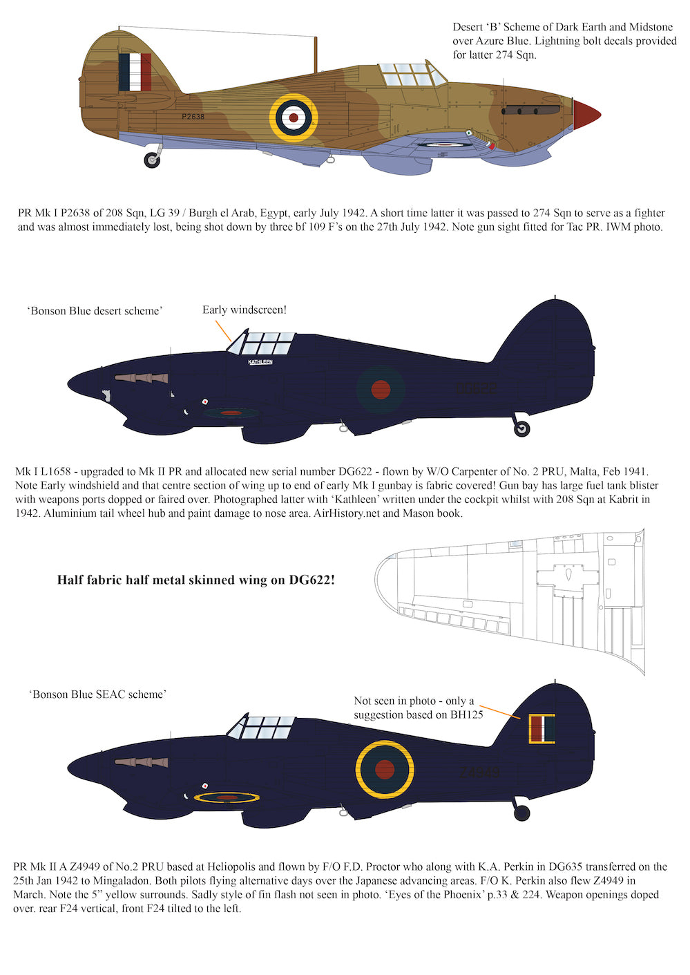 Aims AIMS32P043 PR Hawker Hurricane Conversion Revell 1:32
