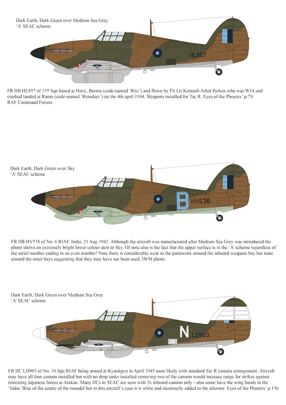 Aims AIMS32P043 PR Hawker Hurricane Conversion Revell 1:32