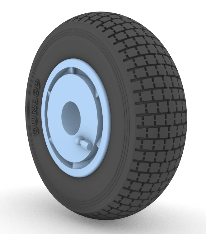 Aims AIMS32P049 1:32 de Havilland DH-100 Vampire Mk.3/Mk.5 Block Tread wheel set