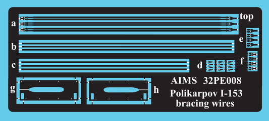 Aims AIMS32PE08 1:32 Polikarpov I-153 strut bracing wires