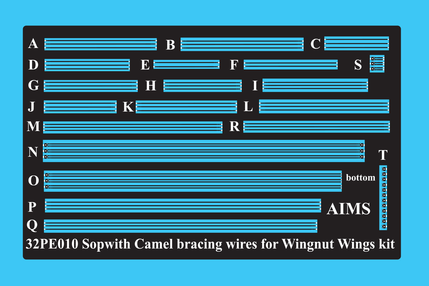 Aims AIMS32PE10 1:32 Sopwith Camel bracing Wires