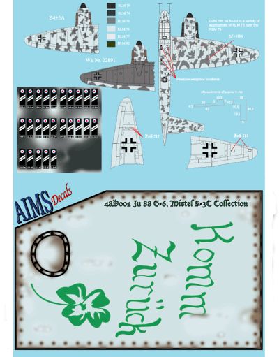 Aims AIMS48D001 1:48 Junkers Ju-88G