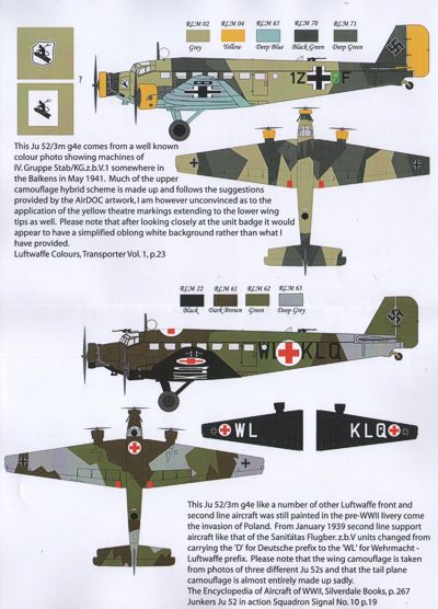 Aims AIMS48D008 1:48 Junkers Ju-52/3m g4e of Sanitatas Flugber