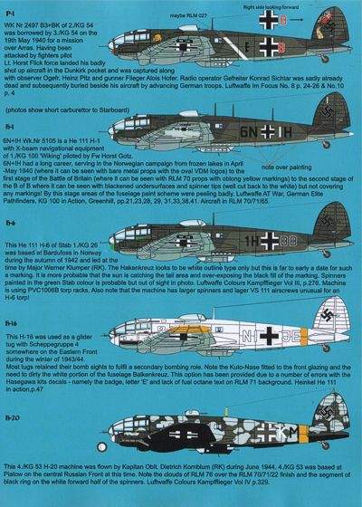 Aims AIMS48D010 1:48 Heinkel He-111 / P Collection'