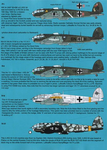 Aims AIMS48D010 1:48 Heinkel He-111 / P Collection'