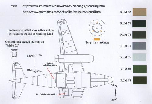 Aims AIMS48D011 1:48 Messerschmitt Me-262A-1/Me-262B-2 Collection