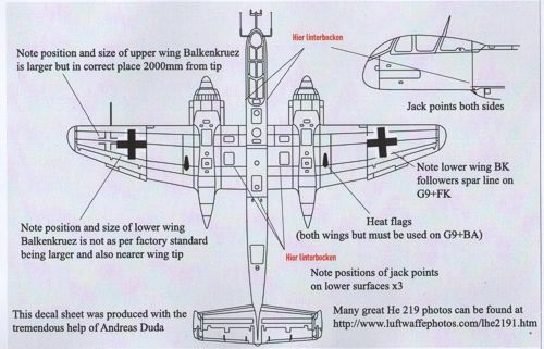 Aims AIMS48D012 1:48 Heinkel He-219A-0 G9+FB flown by Major Werner Strieb
