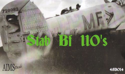 Aims AIMS48D014 1:48 'Stab Messerschmitt Bf-110's'