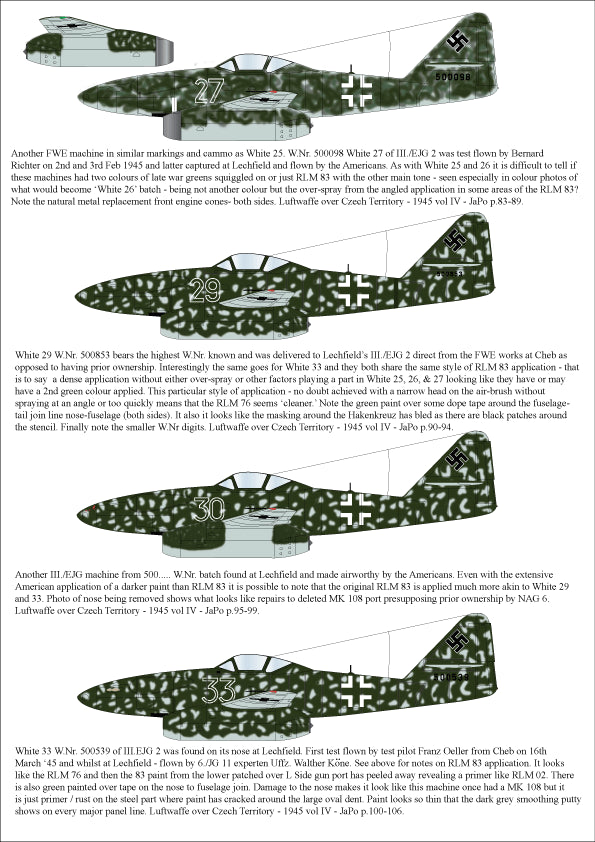 Aims AIMS48D016 1:48 Messerschmitt Me-262A-1a/U3