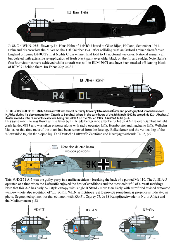 Aims AIMS48D017 1:48 Junkers Ju-88A-5