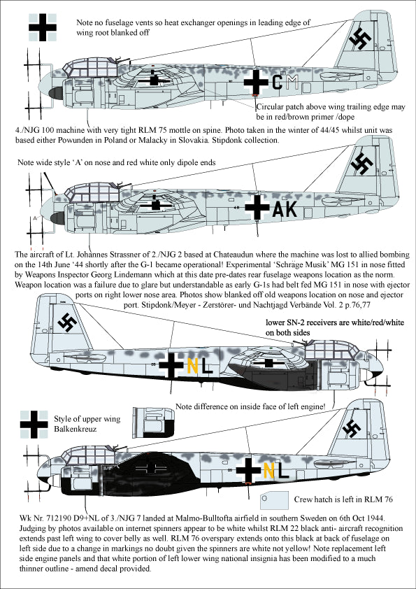 Aims AIMS48D018 1:48 Junkers Ju-88G-1 Collection