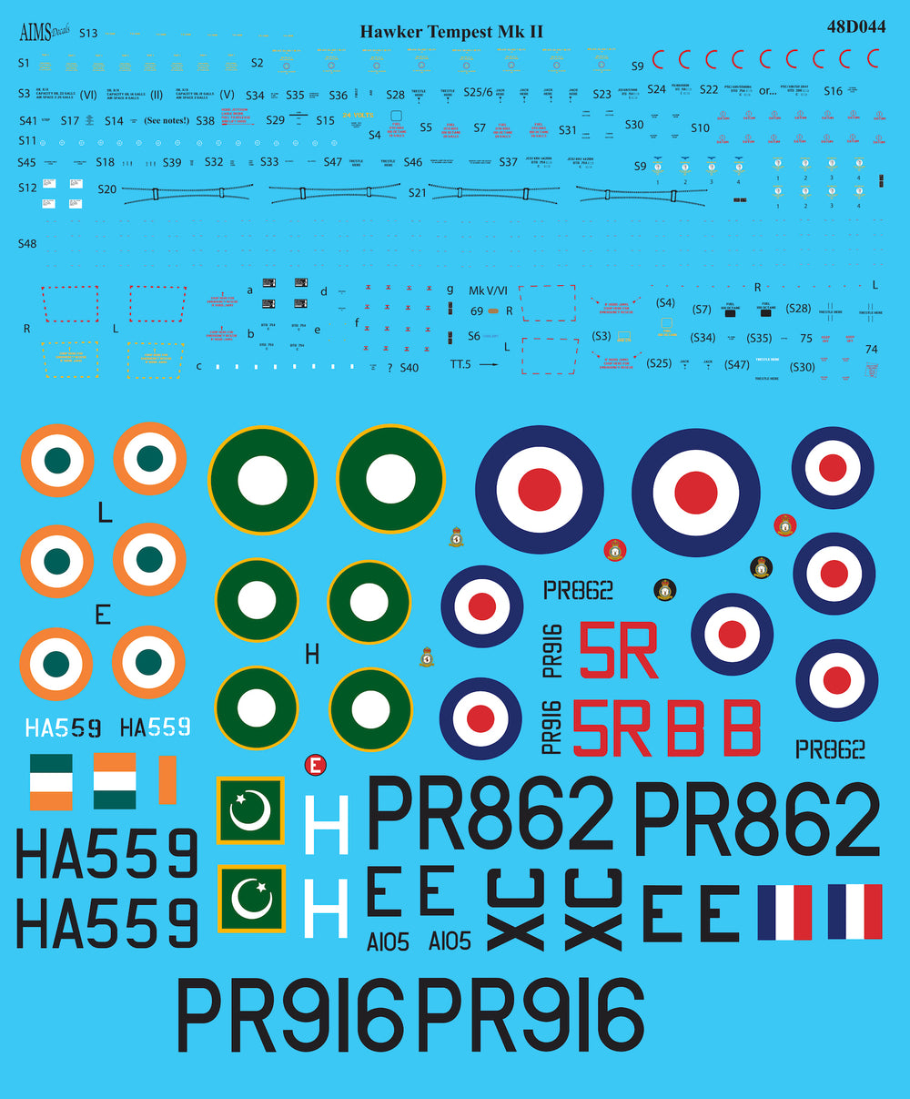 Aims AIMS48D044 1:48 Hawker Tempest Mk.II