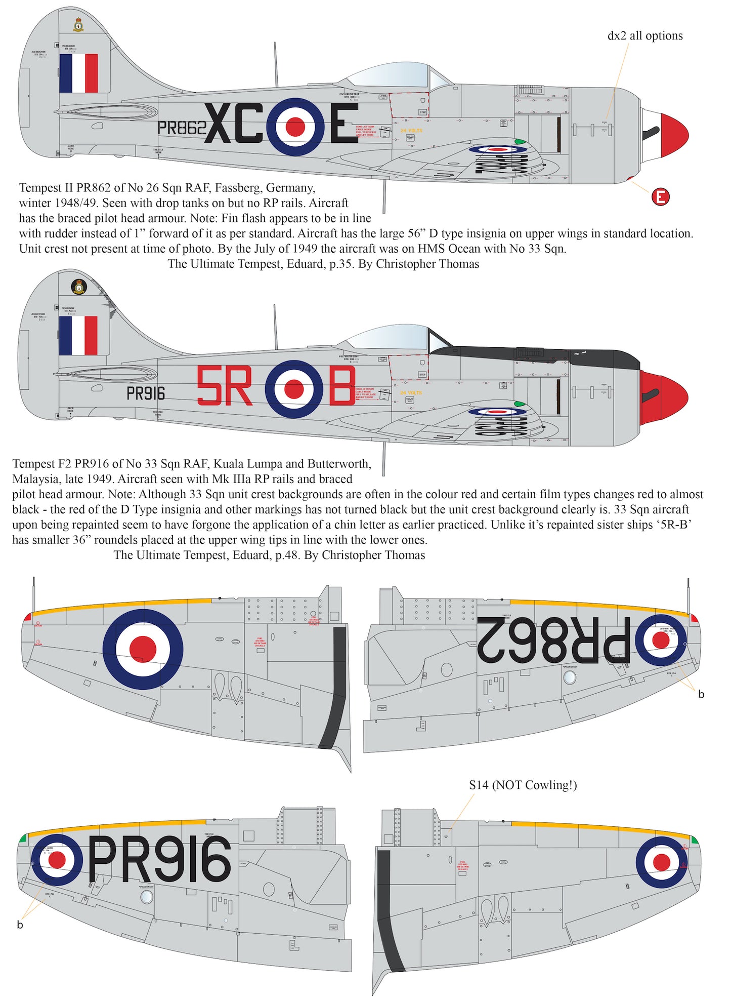 Aims AIMS48D044 1:48 Hawker Tempest Mk.II