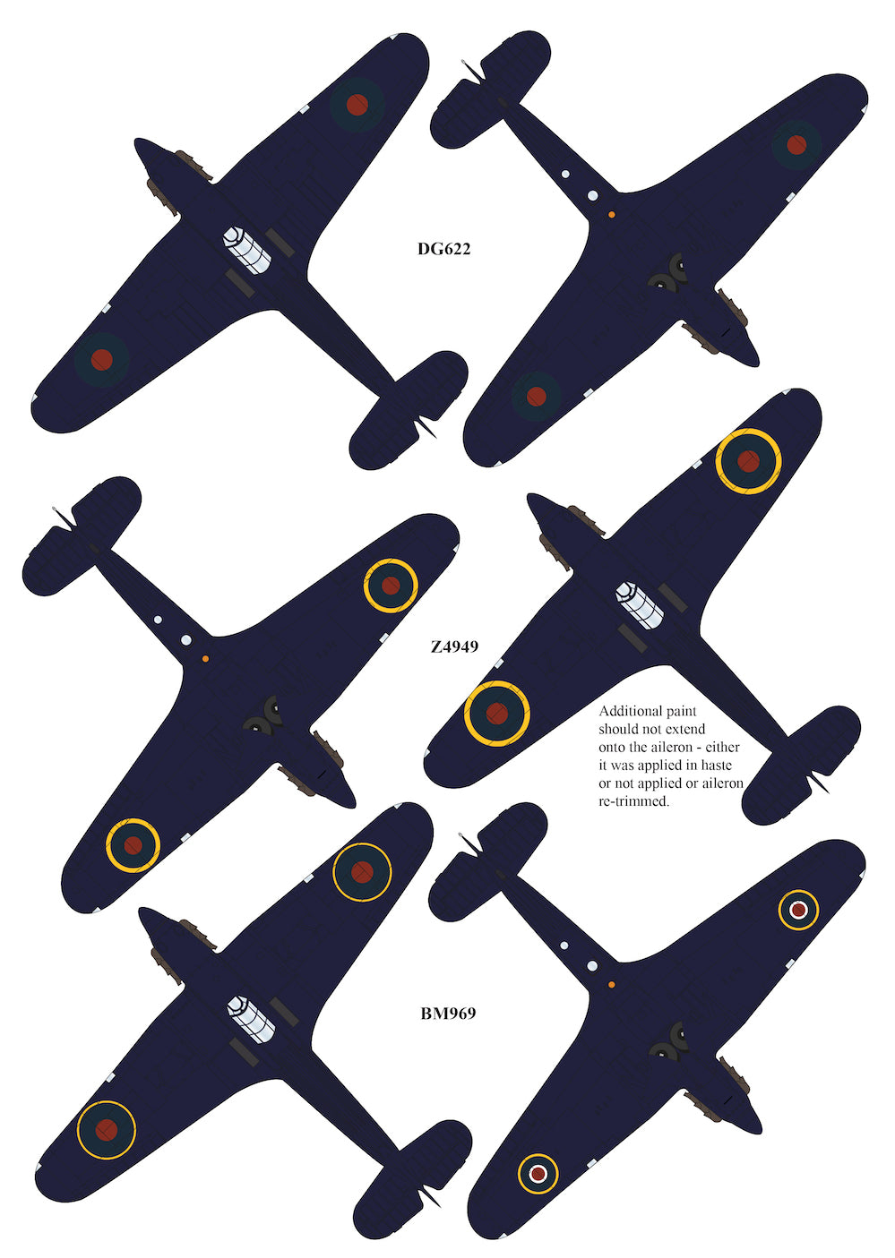 Aims AIMS48P040 1:48 PR Hawker Hurricane conversion for any kit
