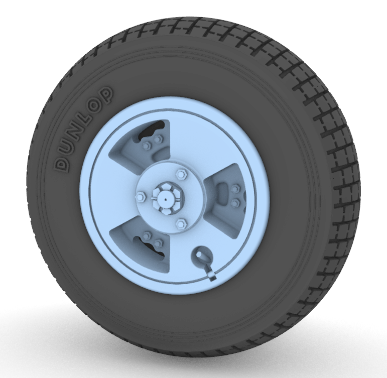 Aims AIMS48P049 1:48 de Havilland Vampire FB.5/FB.9 F.3 'Block Tread' wheel set