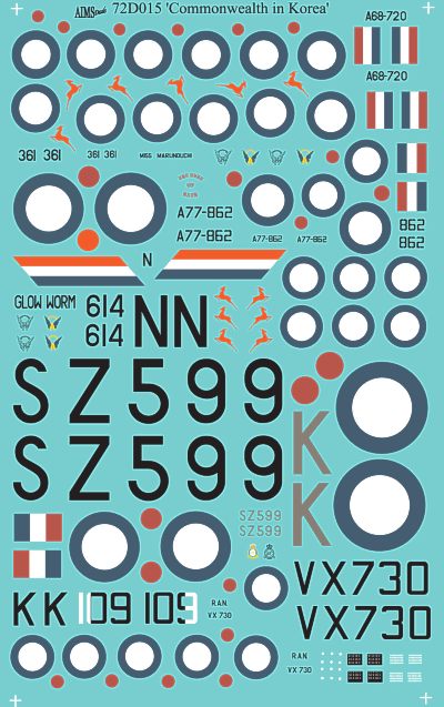Aims AIMS72D015 1:72 UK and Commonwealth in Korea