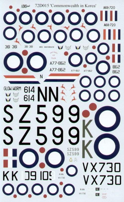 Aims AIMS72D015 1:72 UK and Commonwealth in Korea