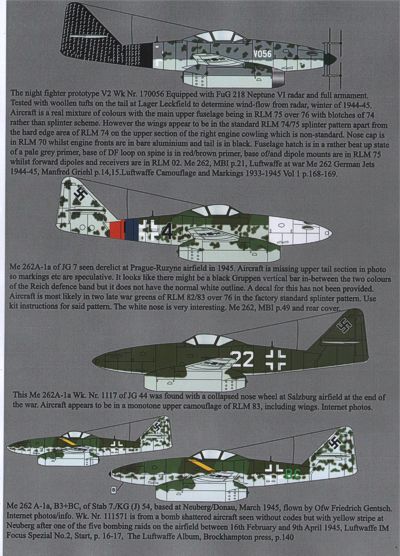 Aims AIMS72D022 1:72 Messerschmitt Me-262A/Me-262B Collection