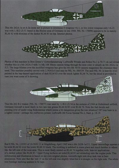 Aims AIMS72D022 1:72 Messerschmitt Me-262A/Me-262B Collection