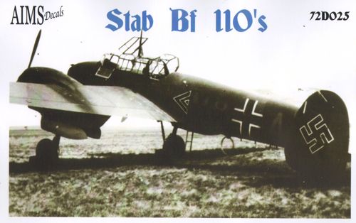 Aims AIMS72D025 1:72 'Stab Messerschmitt Bf-110's'
