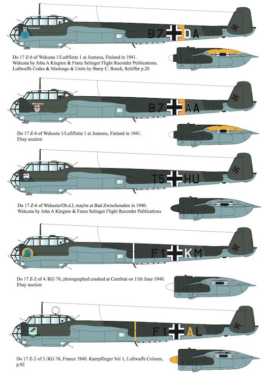 Aims AIMS72D028 1:72 Dornier Do-17Z-1:Do-17-2/Do-17-3/Do-17-6